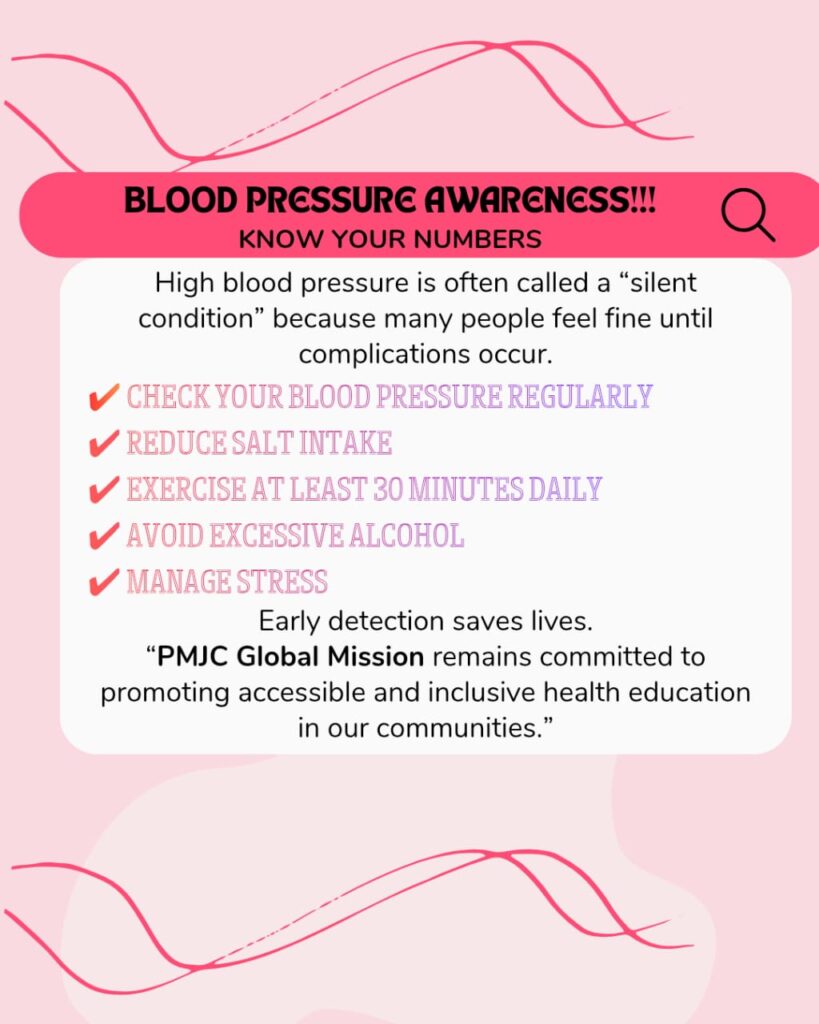 BLOOD PRESSURE AWARENESS TIPS